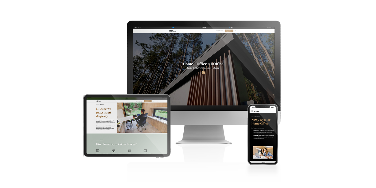 Hoffice – landing page produktu